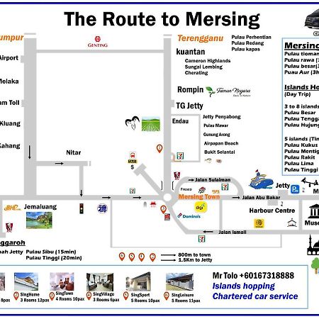 Singtown Guesthouse Mersing Exteriér fotografie